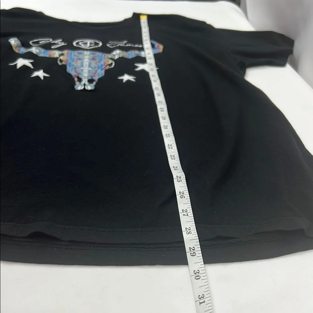 Cody‎ James Black Skull Bull Horns Country Graphic T-Shirt 100% Cotton Size XL